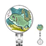 Fish Hook Worm Bait Water Hobby Stainless Steel Nurses Watch