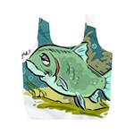 Fish Hook Worm Bait Water Hobby Full Print Recycle Bag (M)