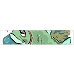 Fish Hook Worm Bait Water Hobby Small Premium Plush Fleece Scarf