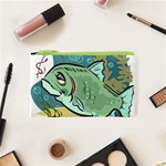 Fish Hook Worm Bait Water Hobby Cosmetic Bag (XS)