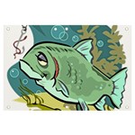 Fish Hook Worm Bait Water Hobby Banner and Sign 6  x 4 