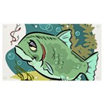 Fish Hook Worm Bait Water Hobby Banner and Sign 7  x 4 