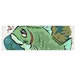 Fish Hook Worm Bait Water Hobby Banner and Sign 9  x 3 