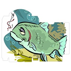 Fish Hook Worm Bait Water Hobby Playing Cards Single Design (Rectangle) with Custom Box from ArtsNow.com Poker Box