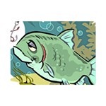 Fish Hook Worm Bait Water Hobby Premium Plush Fleece Blanket (Mini)