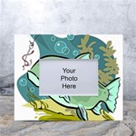Fish Hook Worm Bait Water Hobby White Tabletop Photo Frame 4 x6 