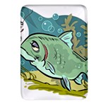 Fish Hook Worm Bait Water Hobby Rectangular Glass Fridge Magnet (4 pack)