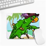 Parrot Hat Cartoon Captain Small Mousepad
