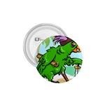 Parrot Hat Cartoon Captain 1.75  Buttons