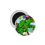 Parrot Hat Cartoon Captain 1.75  Magnets