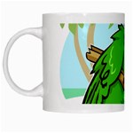 Parrot Hat Cartoon Captain White Mug