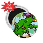 Parrot Hat Cartoon Captain 2.25  Magnets (100 pack) 