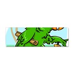 Parrot Hat Cartoon Captain Sticker (Bumper)
