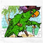 Parrot Hat Cartoon Captain Rectangular Jigsaw Puzzl