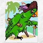 Parrot Hat Cartoon Captain Canvas 12  x 16 