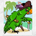 Parrot Hat Cartoon Captain Canvas 16  x 20 