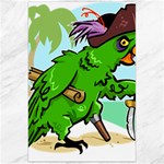 Parrot Hat Cartoon Captain Canvas 24  x 36 