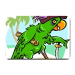 Parrot Hat Cartoon Captain Small Doormat