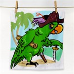 Parrot Hat Cartoon Captain Face Towel