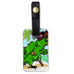 Parrot Hat Cartoon Captain Luggage Tag (one side)