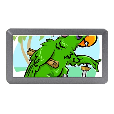 Parrot Hat Cartoon Captain Memory Card Reader (Mini) from ArtsNow.com Front
