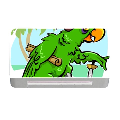 Parrot Hat Cartoon Captain Memory Card Reader with CF from ArtsNow.com Front