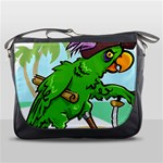 Parrot Hat Cartoon Captain Messenger Bag