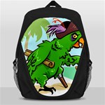 Parrot Hat Cartoon Captain Backpack Bag