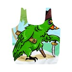 Parrot Hat Cartoon Captain Full Print Recycle Bag (M)