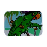 Parrot Hat Cartoon Captain Open Lid Metal Box (Silver)  