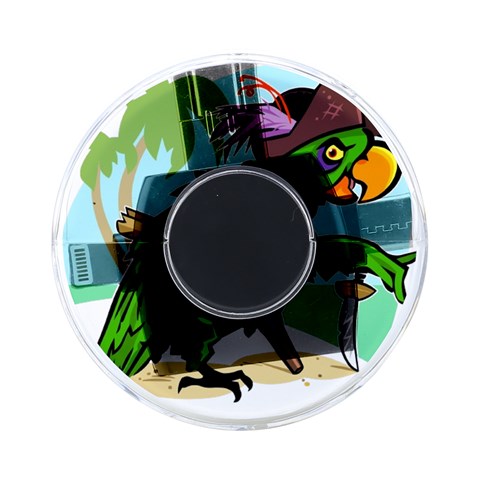 Parrot Hat Cartoon Captain On Back