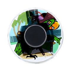 Parrot Hat Cartoon Captain On Back