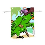 Parrot Hat Cartoon Captain Lightweight Drawstring Pouch (M)