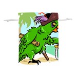 Parrot Hat Cartoon Captain Lightweight Drawstring Pouch (L)