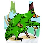 Parrot Hat Cartoon Captain Full Print Recycle Bag (XXXL)
