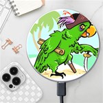 Parrot Hat Cartoon Captain Wireless Fast Charger(White)
