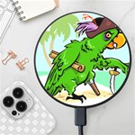 Parrot Hat Cartoon Captain Wireless Fast Charger(Black)
