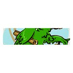 Parrot Hat Cartoon Captain Banner and Sign 4  x 1 