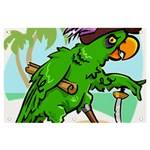 Parrot Hat Cartoon Captain Banner and Sign 6  x 4 