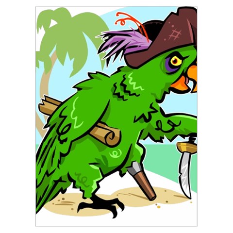 Parrot Hat Cartoon Captain Playing Cards Single Design (Rectangle) with Custom Box from ArtsNow.com Card