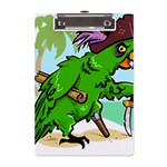 Parrot Hat Cartoon Captain A5 Acrylic Clipboard