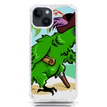 Parrot Hat Cartoon Captain iPhone 14 TPU UV Print Case