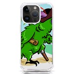 Parrot Hat Cartoon Captain iPhone 14 Pro TPU UV Print Case
