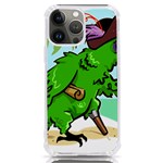 Parrot Hat Cartoon Captain iPhone 13 Pro Max TPU UV Print Case