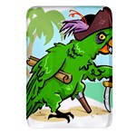 Parrot Hat Cartoon Captain Rectangular Glass Fridge Magnet (4 pack)