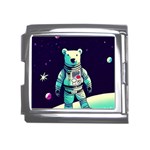 Bear Astronaut Futuristic Mega Link Italian Charm (18mm)