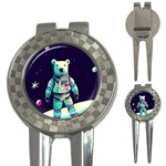 Bear Astronaut Futuristic 3-in-1 Golf Divots