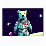 Bear Astronaut Futuristic Postcard 4 x 6  (Pkg of 10)