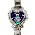Bear Astronaut Futuristic Heart Italian Charm Watch