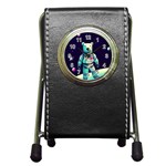 Bear Astronaut Futuristic Pen Holder Desk Clock